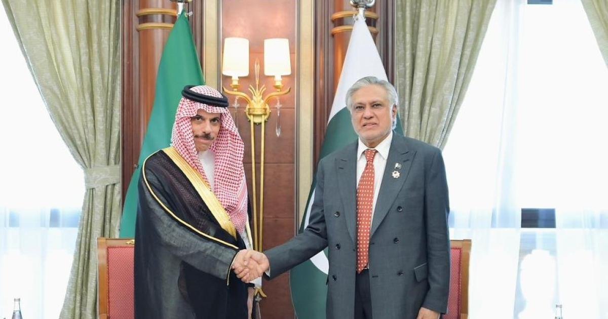 ریاض: پاکستان، سعودی وزرائے خارجہ کی ملاقات، عالمی فورمز پر تعاون کا اعادہ