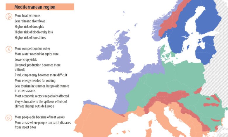 موسمیاتی تبدیلی یورپ پر کیسے اثرانداز ہو رہی ہے؟ ایک تصویری جائزہ