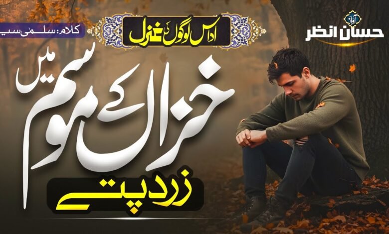 خزاں کے موسم میں زرد پتے، حافظ حسن انظر کی نئی اداس غزل نے دھوم مچا دی! خزاں کے موسم میں زرد پتے، حافظ حسن انظر کی نئی اداس غزل نے دھوم مچا دی!