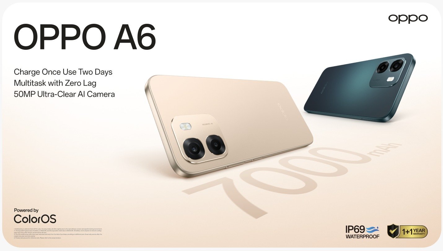 OPPO A6 4G - Power That Lasts, Performance That Wins, Camera That Inspires